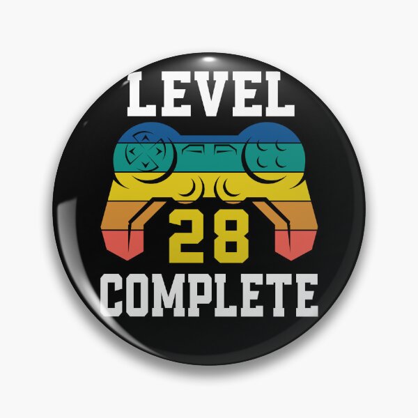 Item preview, Level 28 Complete, Retro Video Gamer 28th Birthday designed and sold by Fabvity.