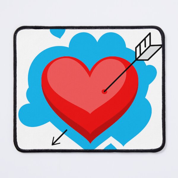 Item preview, Red Heart With Arrow - Unique designed and sold by ElPatron258366.