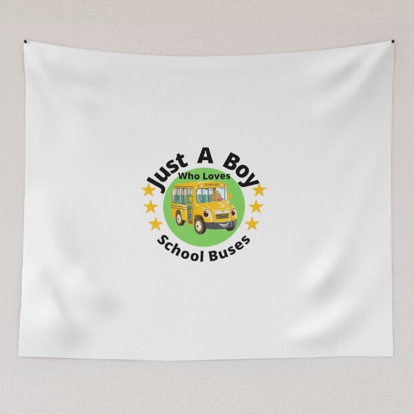 Item preview, Just A Boy Who Loves School Buses designed and sold by Global  Designs.