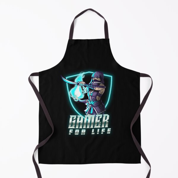 Item preview, Gamer for Life with Female Sentinel Ninja designed and sold by PRIVARSHU.