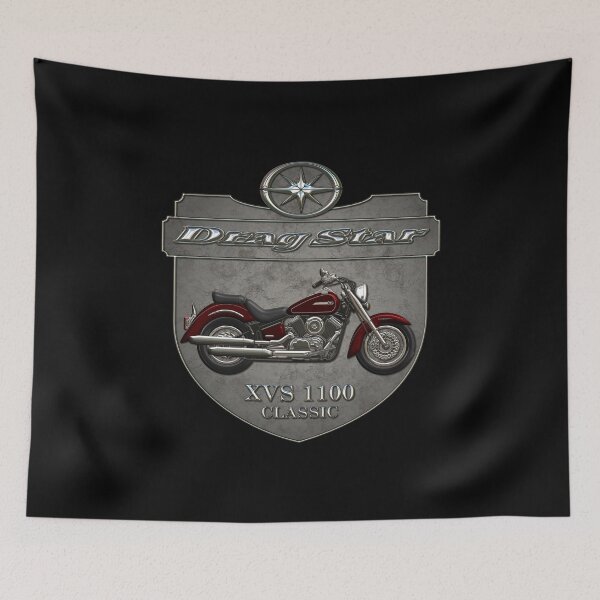 Item preview, Concrete Shield Drag Star XVS 1100 Red designed and sold by KlaraBubble.
