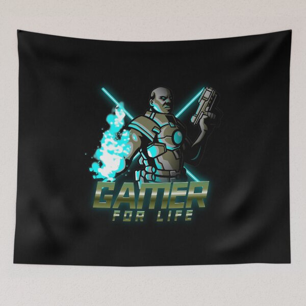 Item preview, Gamer for Life with Quantum Futuristic Warrior designed and sold by PRIVARSHU.