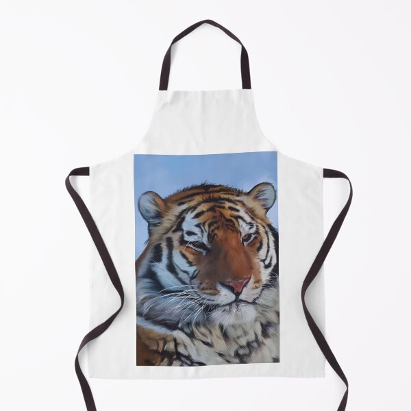 Item preview, Magnificent Siberian Tiger digital painting designed and sold by Grumpy Sloth.