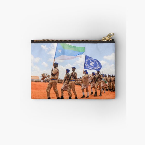 Item preview, Newly trained Somali Police officers march during a pass out parade in Kismayo  designed and sold by VintageSomalia.
