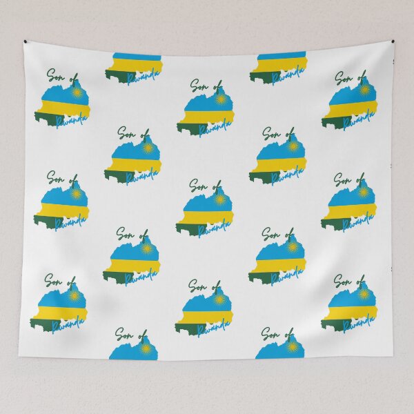 Item preview, Son of Rwanda Map Flag designed and sold by NovawayDirect.