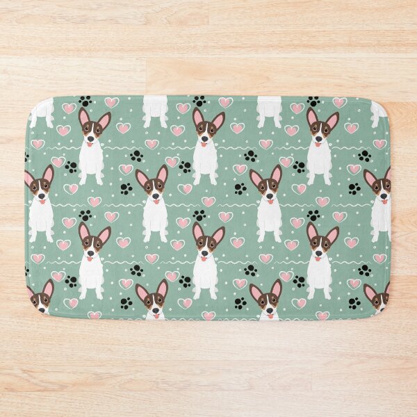 Item preview, Love Chocolate Tan White Rat Terrier designed and sold by Lulupainting.