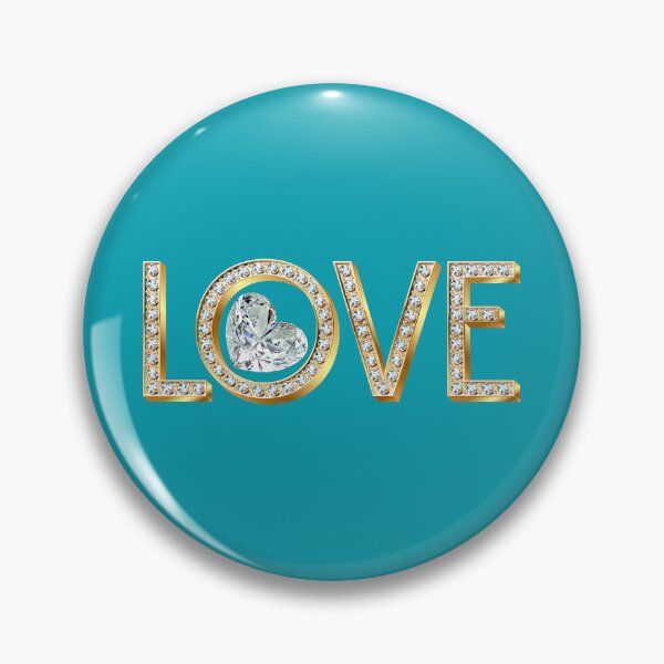 Item preview, Diamond LOVE Forever (on Aqua) designed and sold by PawsitiveMum.