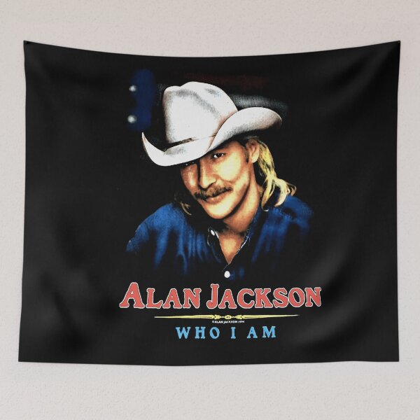 Aperçu de l'œuvre Vintage des années 90 1994 94 Alan Jackson Who I Am single stitch band tour country music double face créée et vendue par EsperasVera.