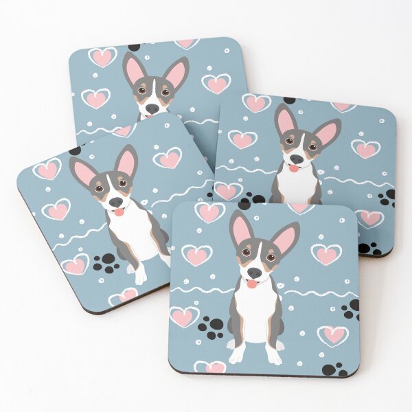 Item preview, Love Blue Tan White Rat Terrier designed and sold by Lulupainting.
