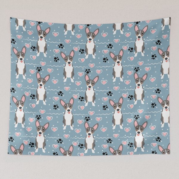 Item preview, Love Blue Tan White Rat Terrier designed and sold by Lulupainting.