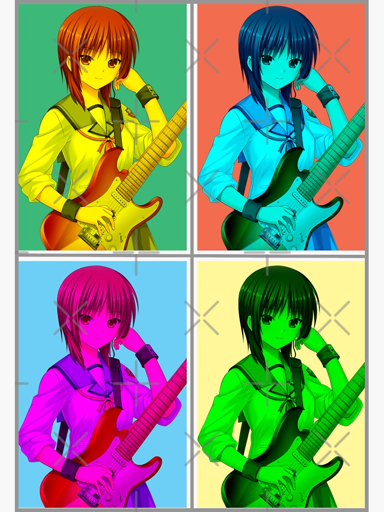 “Masami Iwasawa Angel Beats Enjeru Biitsu Anime RGB Mirror Design