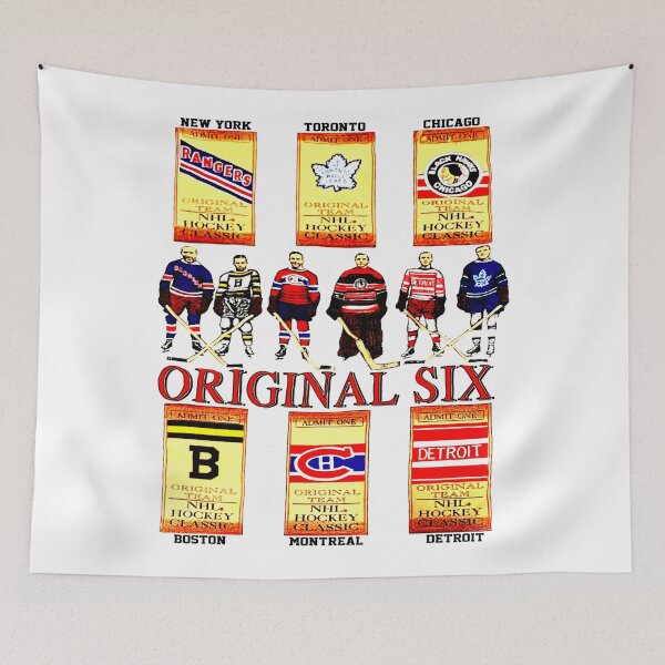 Aperçu de l'œuvre Hockey vintage des années 90 NHL Original 6 créée et vendue par EsperasVera.