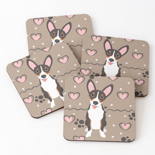 Item preview, Love Tri Color Black Tan Rat Terrier designed and sold by Lulupainting.