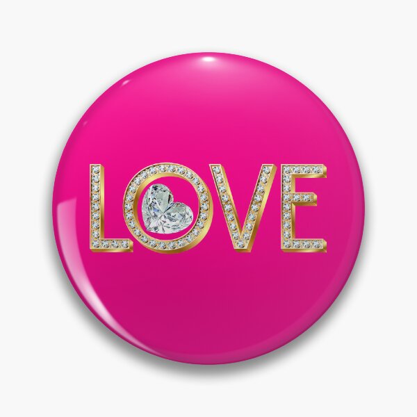 Item preview, Diamond LOVE Forever (on Hot Pink) designed and sold by PawsitiveMum.