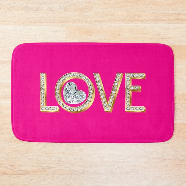Item preview, Diamond LOVE Forever (on Hot Pink) designed and sold by PawsitiveMum.