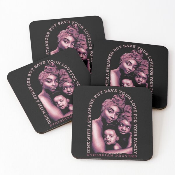 Item preview, Love Your Family, Traditional African Family Proverb, Pattern, Ethiopia designed and sold by Proverbial Wisdom Design.