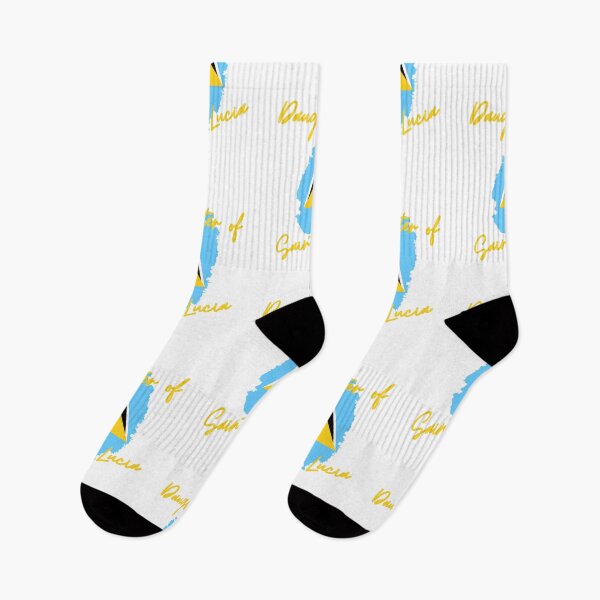 Item preview, Daughter of Saint Lucia Map Flag designed and sold by NovawayDirect.