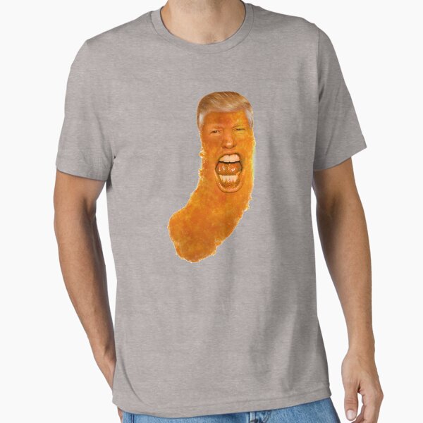 Vista previa del artículo con la obra «Cheeto Trump», diseñado y vendido por partyfarty.