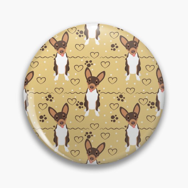 Item preview, Love Chocolate Tri Color Rat Terrier designed and sold by Lulupainting.