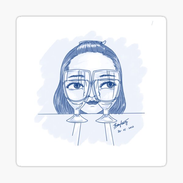 "Fish eyes" Sticker for Sale by myartjourney Redbubble