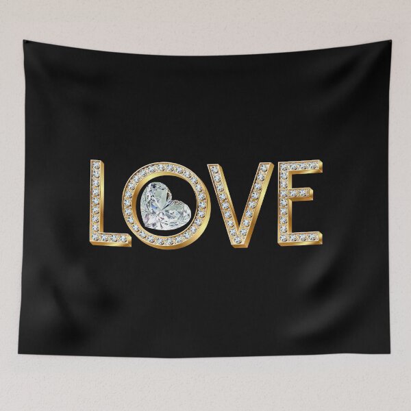 Item preview, Diamond LOVE Forever (on Black) designed and sold by PawsitiveMum.