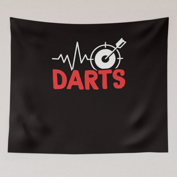 Item preview, Darts Heartbeat Dartboard Dart Team Player Target Arrow designed and sold by TomGiantDesigns.