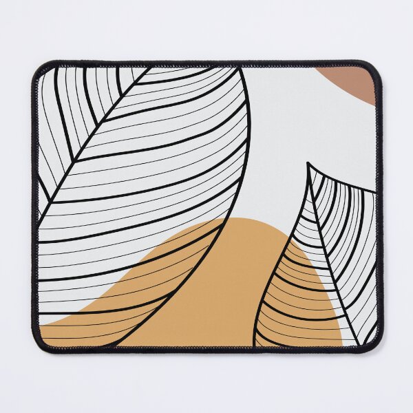Item preview, Beige Black and Orange Abstract Flower Art designed and sold by HStudioPrints.