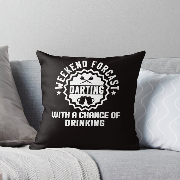 Item preview, Weekend Forecast Darting Beer Drinking Dartist Darts Player designed and sold by TomGiantDesigns.