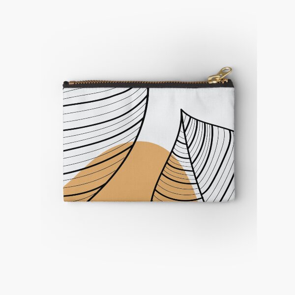 Item preview, Beige Black and Orange Abstract Flower Art designed and sold by HStudioPrints.