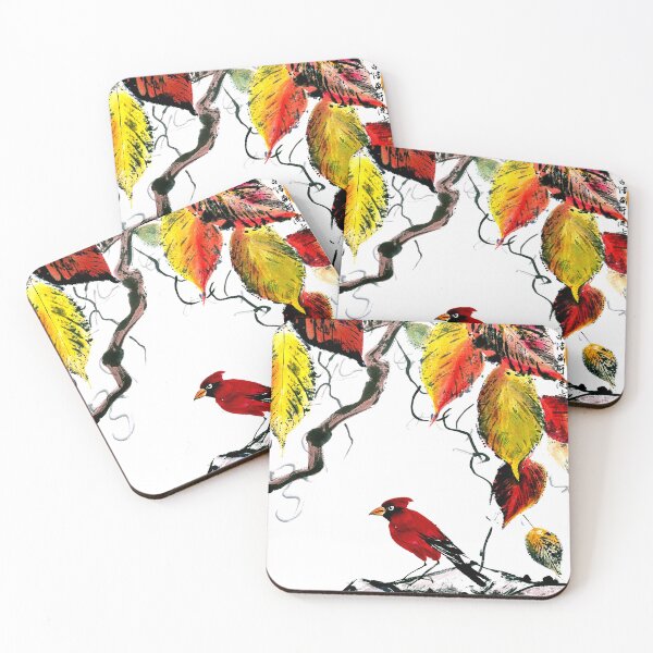 Item preview, Chinese Bird In Autumn designed and sold by Birgit Moldenhauer.