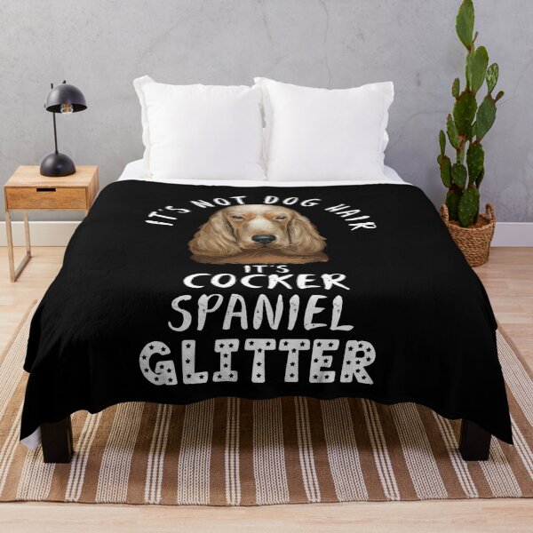 Item preview, It's not dog hair it's COCKER SPANIEL glitter funny dog quote designed and sold by theshirtinator.