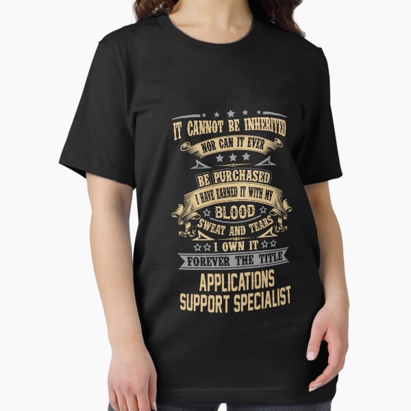 Item preview, Applications Support Specialist T Shirt - Forever The Title Job Gift Item Tee designed and sold by celiagomez456.
