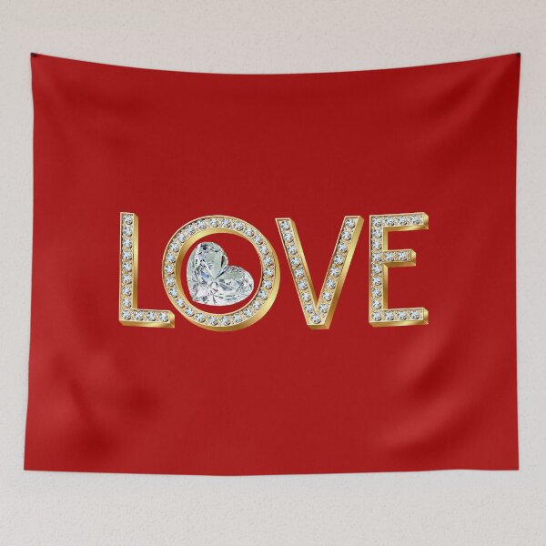 Item preview, Diamond LOVE Forever (on Red) designed and sold by PawsitiveMum.