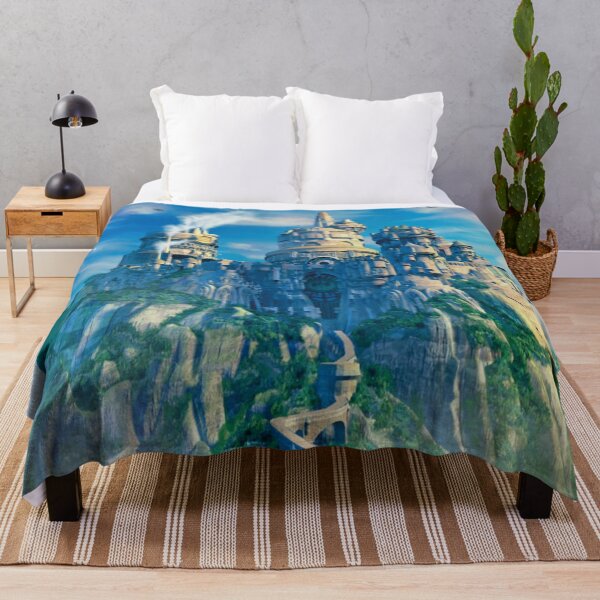 Item preview, Lindblum Poster throw blanket metal print tapestry designed and sold by jejack45.