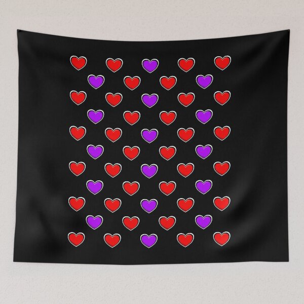Item preview, Red Heart Purple Heart Pattern Design designed and sold by Cameronckjc.