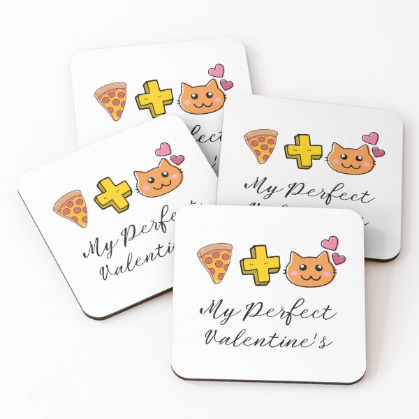 Item preview, Pizza + Cat My Perfevt Valentine's - Funny And Cute Cat And Pizza Gift For Pizza And Cat Lovers  designed and sold by Diferenty Shop  ⭐⭐⭐⭐⭐.