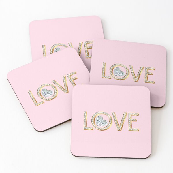 Item preview, Diamond LOVE Forever (on Pink) designed and sold by PawsitiveMum.