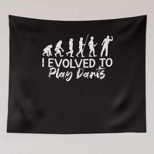 Item preview, Evolved To Play Darts Dartist Dart Player Team Throwing designed and sold by TomGiantDesigns.