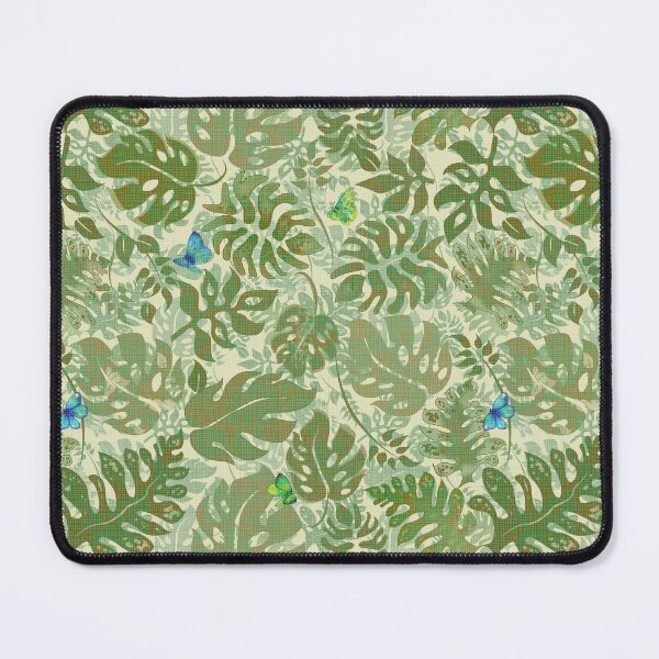 Item preview, Butterflies and Khaki Jungle Leaves designed and sold by Kelly  Thompson.