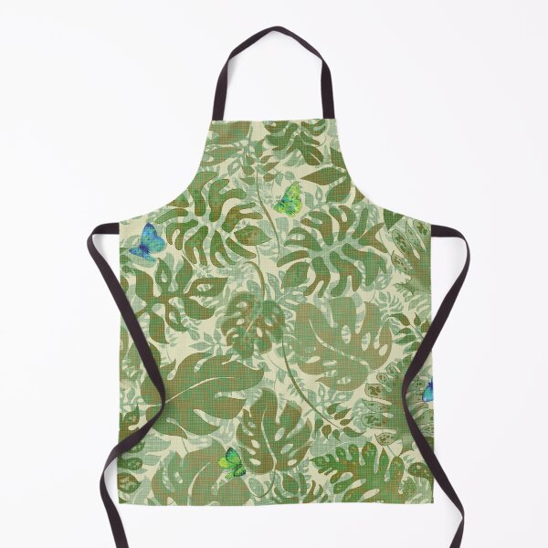 Item preview, Butterflies and Khaki Jungle Leaves designed and sold by Kelly Thompson.