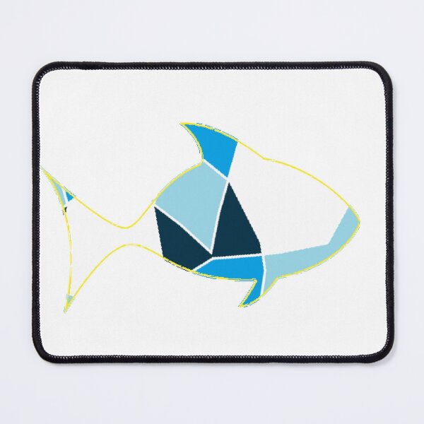 Item preview, Fish patterned silhouette designed and sold by tetibright.