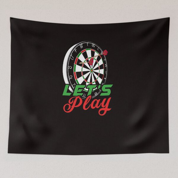 Item preview, Lets Play Darts Dartboard Dart Player Target Bullseye Arrow designed and sold by TomGiantDesigns.