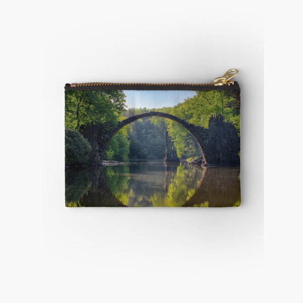 Item preview, bridge forest green mountains spring designed and sold by CervantesArte20.