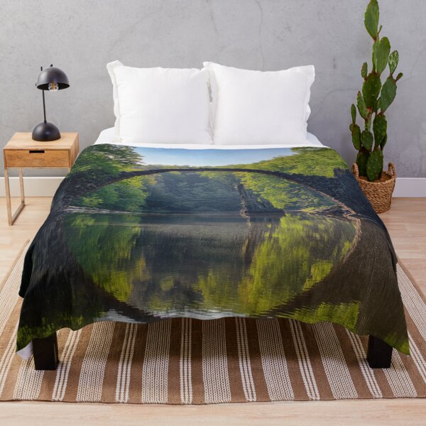 Item preview, bridge forest green mountains spring designed and sold by CervantesArte20.