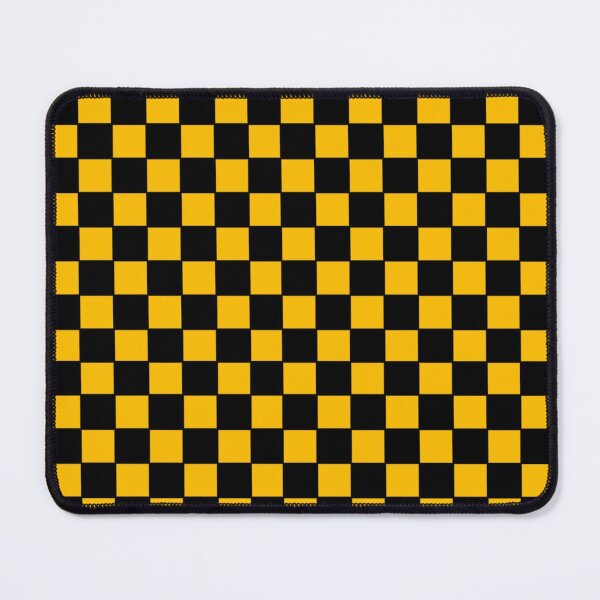 Item preview, Golden Yellow and Black Checkerboard Square Pattern  designed and sold by jays-artworks.