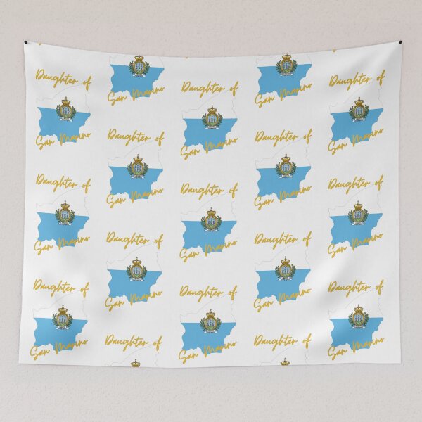 Item preview, Daughter of San Marino Map Flag designed and sold by NovawayDirect.