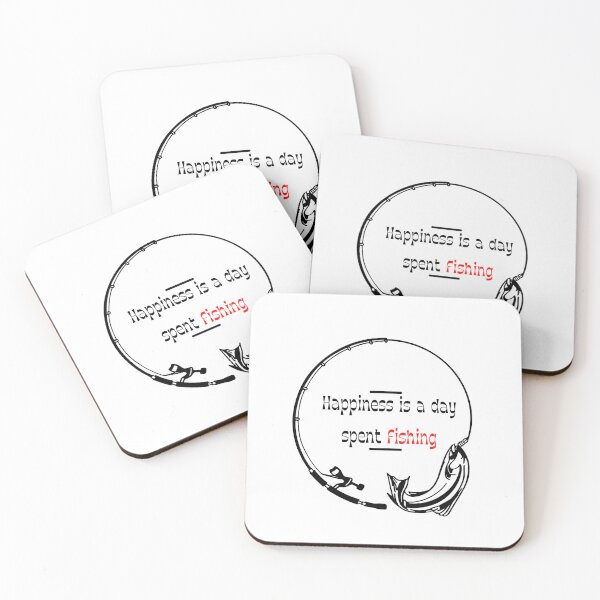 Item preview, Happiness is a day spent fishing black and red designed and sold by AmonRa16.
