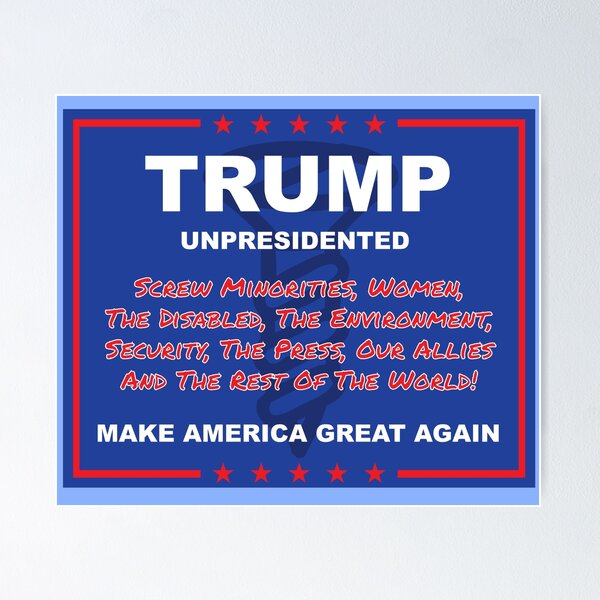 Vista previa del artículo con la obra «Trump: atornilla a todos», diseñado y vendido por techDESIGNER.