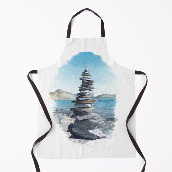 Item preview, Lake Wakatipu Cairn Watercolour designed and sold by Tom Napper Design.