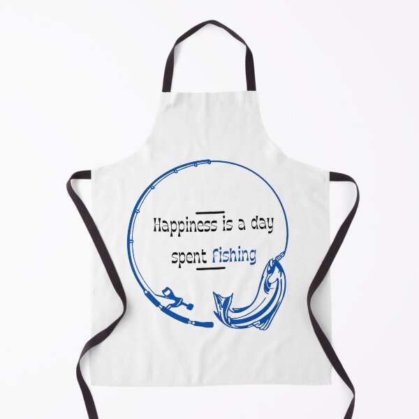 Item preview, Happiness is a day spent fishing black and blue designed and sold by AmonRa16.